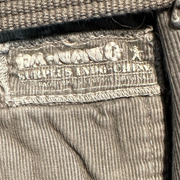 Da-Nang Women's Cargo Pants in Gray with Brown Details - Picture 14 of 16
